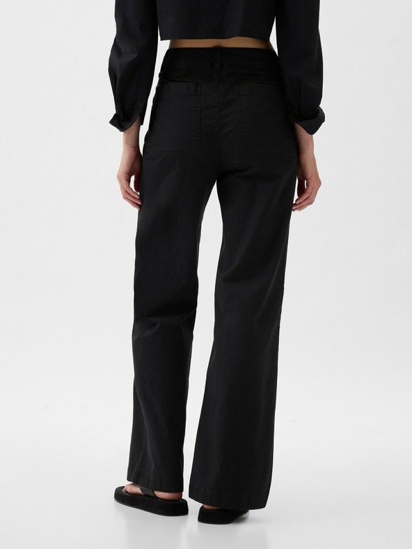 GAP High Stride wide-leg ankle khaki nadrág GAP