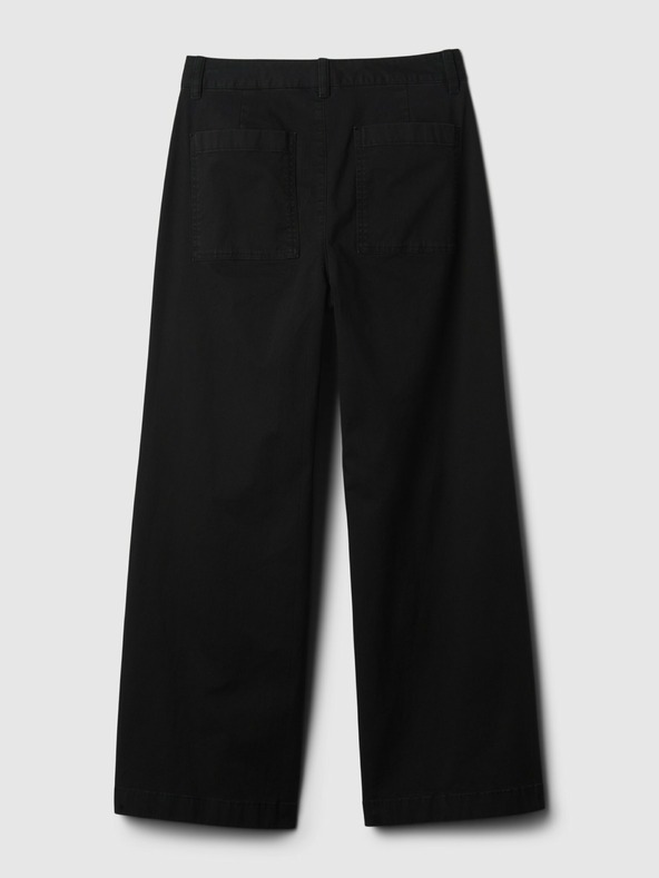 GAP High Stride wide-leg ankle khaki nadrág GAP