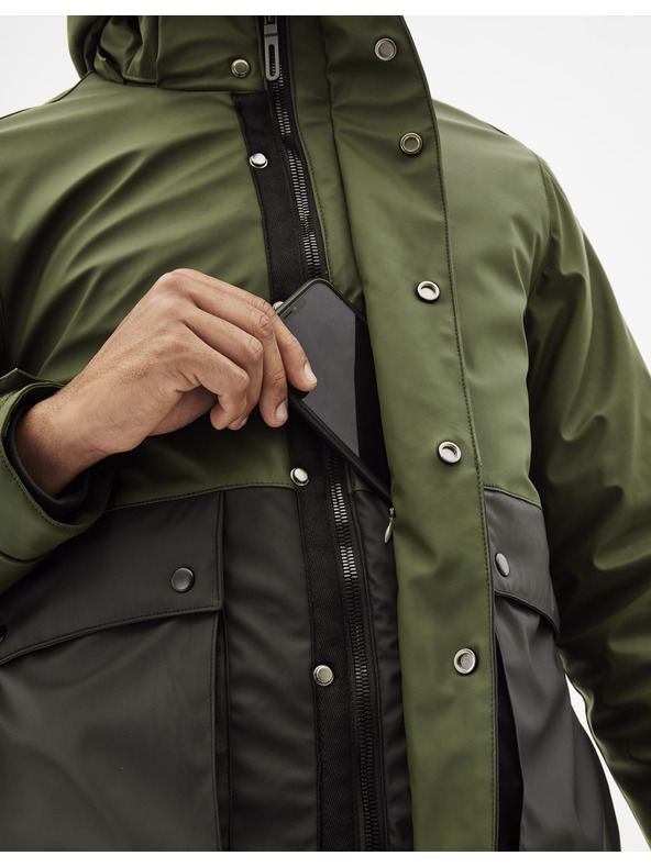 Celio Sötétzöld kabát Celio Supheatgum