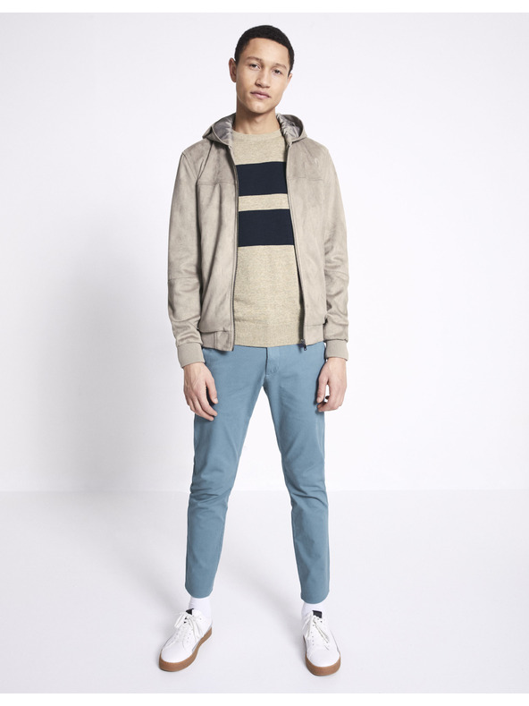 Celio Világosszürke férfi kabát Celio Nudaim