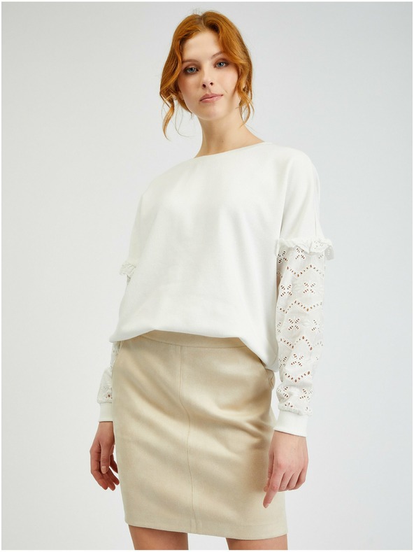 Orsay ORSAY bézs velúr női szoknya