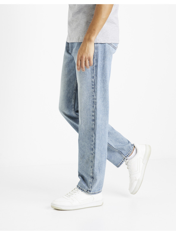 Celio Világoskék férfi Celio C15 egyenes szabású farmernadrág Dostraight