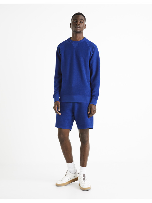 Celio Sötétkék férfi melegítőnadrág rövidnadrág Celio Doreverse