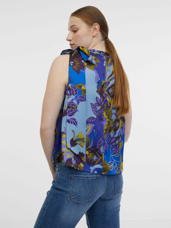 Orsay ORSAY kék női mintás szaténblúz