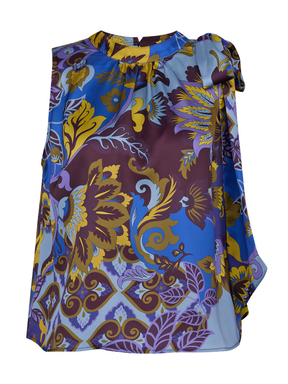 Orsay ORSAY kék női mintás szaténblúz