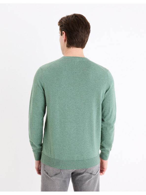 Celio Zöld férfi alap pulóver Celio Decoton