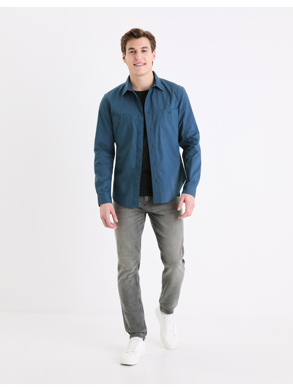 Celio Sötétkék férfi ing Celio Gagusti2