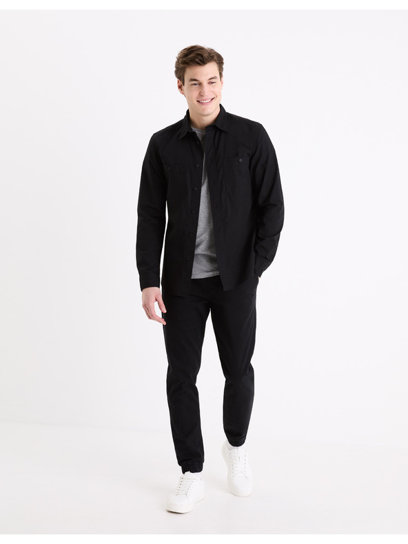 Celio Fekete férfi ing Celio Gagusti2