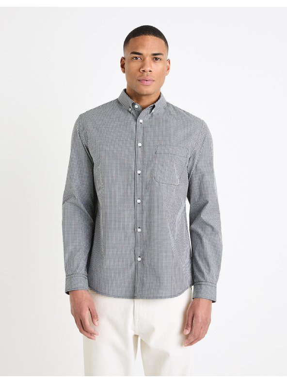 Celio Fekete férfi mintás ing Celio Gaopur