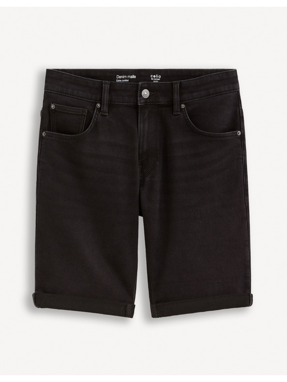 Celio Fekete férfi farmer rövidnadrág Celio Boknitbm