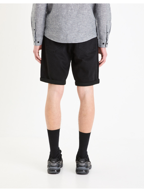 Celio Fekete férfi farmer rövidnadrág Celio Boknitbm