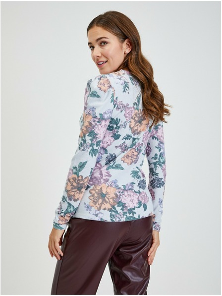 Orsay ORSAY vilgásoszürke női virágmintás póló
