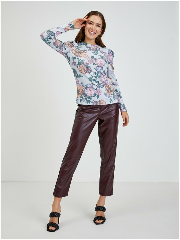 Orsay ORSAY vilgásoszürke női virágmintás póló