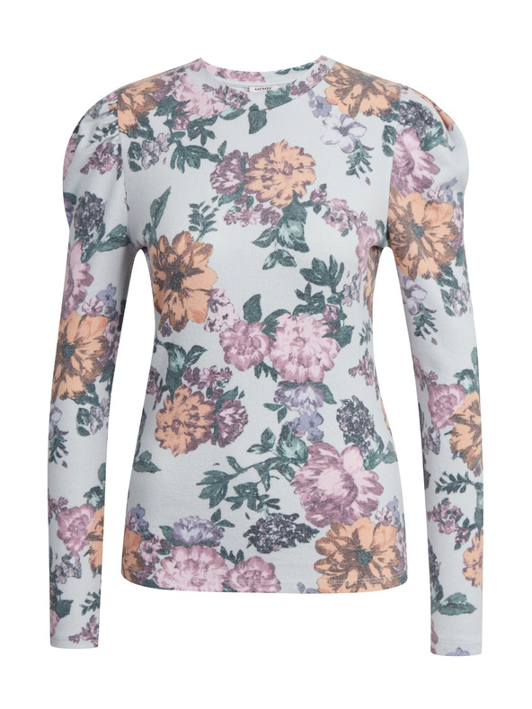 Orsay ORSAY vilgásoszürke női virágmintás póló