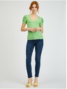 Orsay ORSAY sárga-zöld csíkos női póló