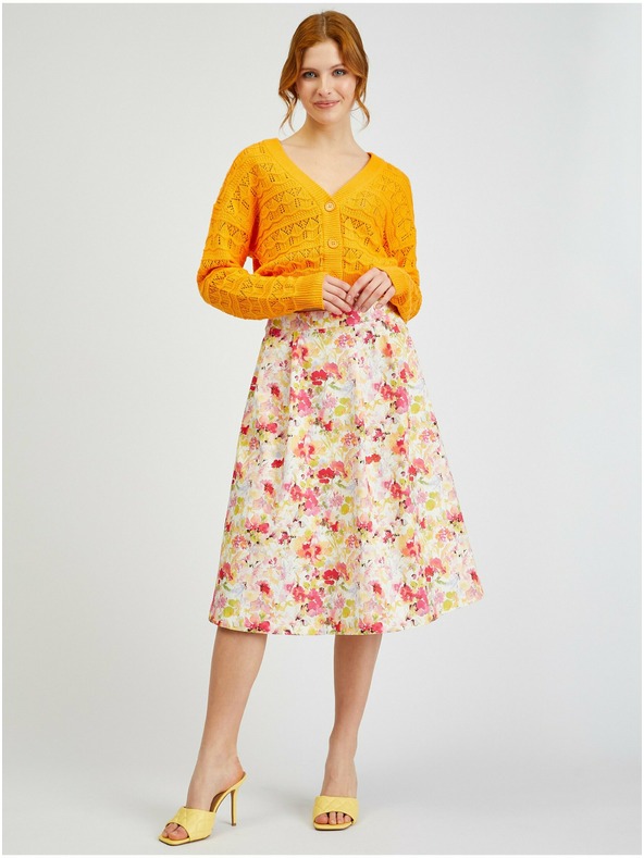 Orsay ORSAY narancssárga mintás női kardigán