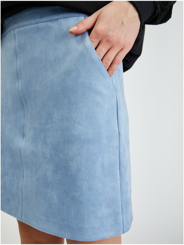 Orsay ORSAY világoskék velúr női szoknya