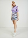 Orsay ORSAY kék-lila mintás átkötős női szoknya/rövidnadrág