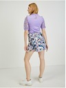 Orsay ORSAY kék-lila mintás átkötős női szoknya/rövidnadrág