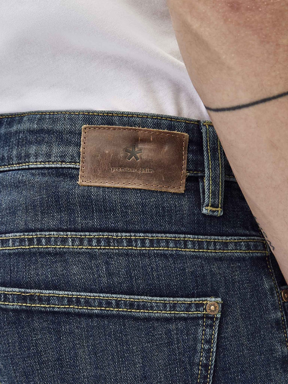 Celio Sötétkék férfi egyenes szabású farmer Celio