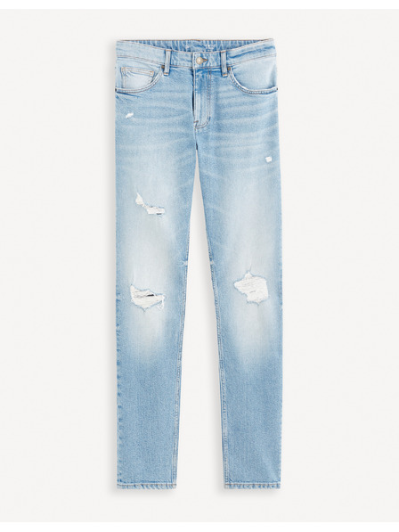 Celio Világoskék férfi slim fit farmer Celio Fostroy