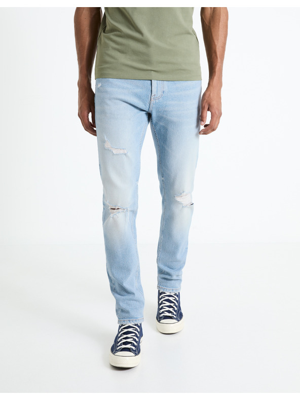 Celio Világoskék férfi slim fit farmer Celio Fostroy