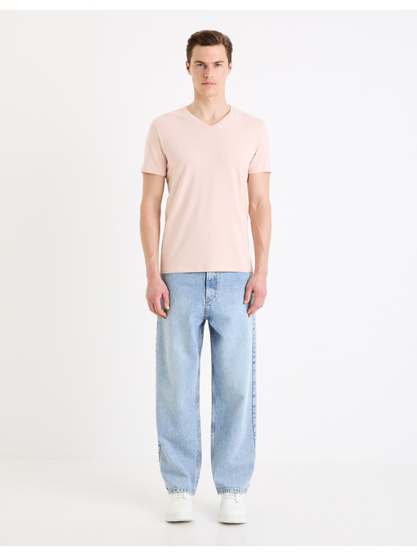 Celio Rózsaszín férfi basic ing Celio Neuniv