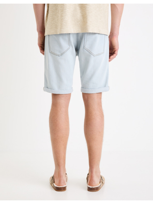 Celio Világoskék Férfi farmer rövidnadrág Celio Boknitbm