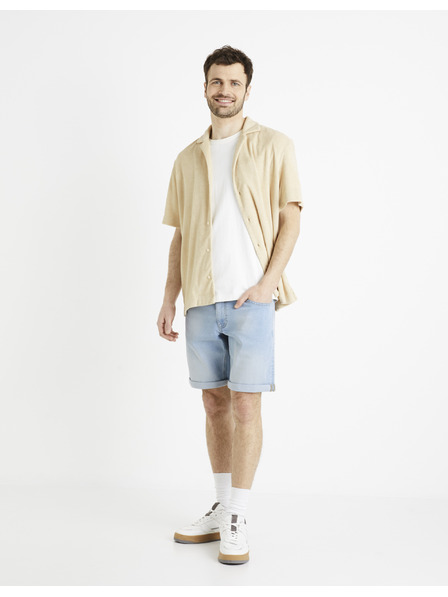 Celio Bézs színű férfi póló Celio Dabob