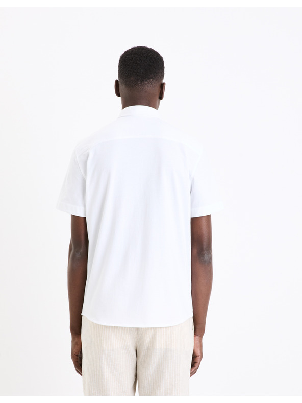 Celio Fehér férfi rövid ujjú ing Celio Barik