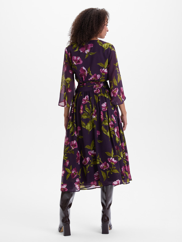 Orsay ORSAY Lila női átlapolt blúz virágmintával