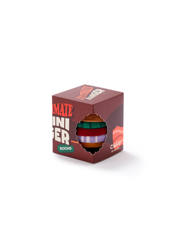 Celio Karácsonyi ajándékcsomag zokni Hamburger