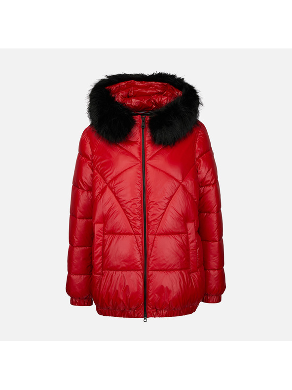 Geox Piros női tollkabát Geox Backsie