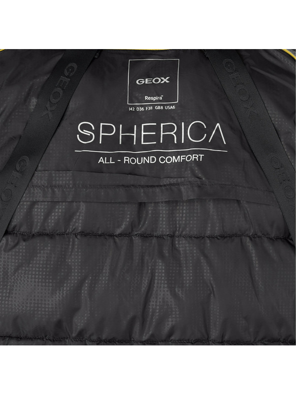 Geox Fekete női tollkabát Geox Spherica