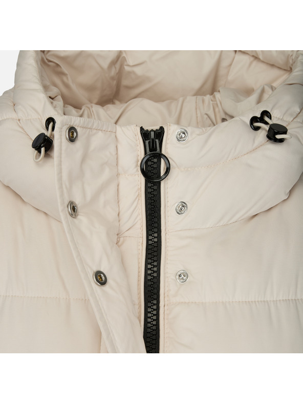 Geox Krémszínű női tollkabát Geox Spherica