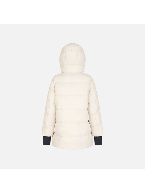 Geox Krémszínű női tollkabát Geox Spherica