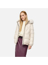 Geox Krémszínű női tollkabát Geox Backsie
