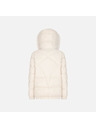 Geox Krémszínű női tollkabát Geox Backsie