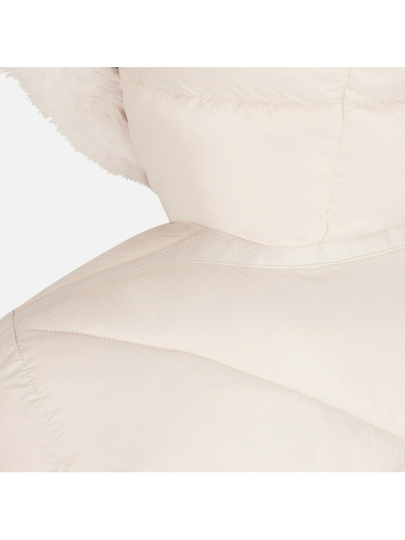 Geox Krémszínű női tollkabát Geox Backsie
