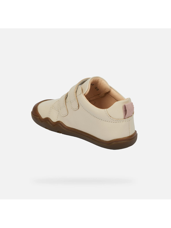 Geox Fehér lány barefoot cipő első lépésekhez Geox Steppieup Girl