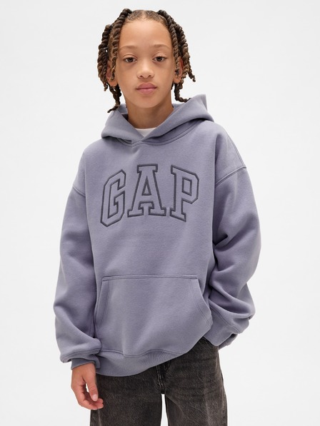 GAP Gyerek pulóver logóval és fleece béléssel GAP