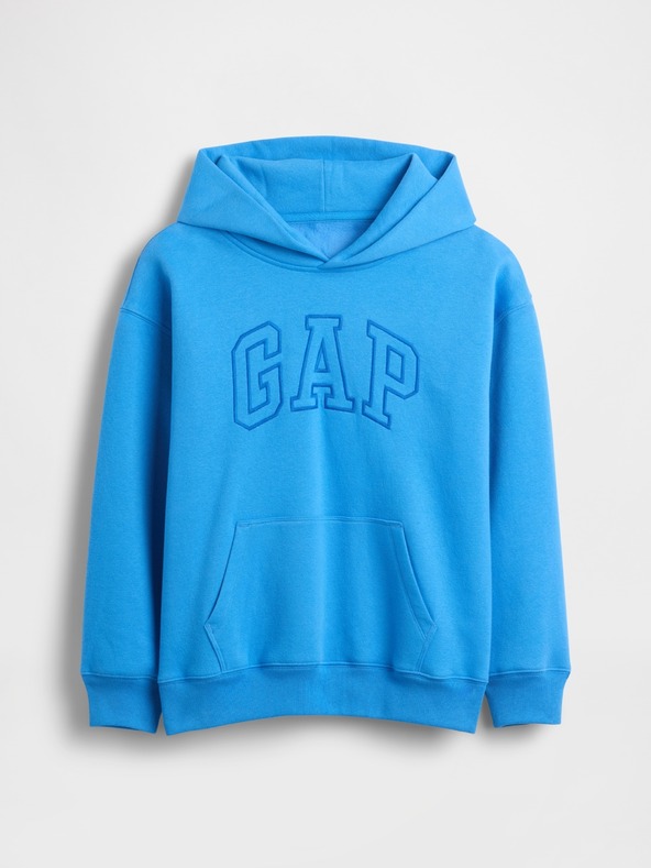 GAP Gyerek pulóver logóval és fleece béléssel GAP