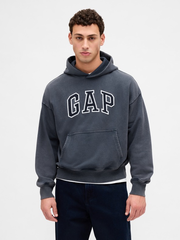 GAP Oversize kapucnis pulóver Logo Heavyweight unisex GAP