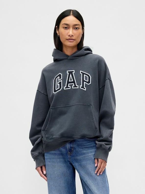 GAP Oversize kapucnis pulóver Logo Heavyweight unisex GAP