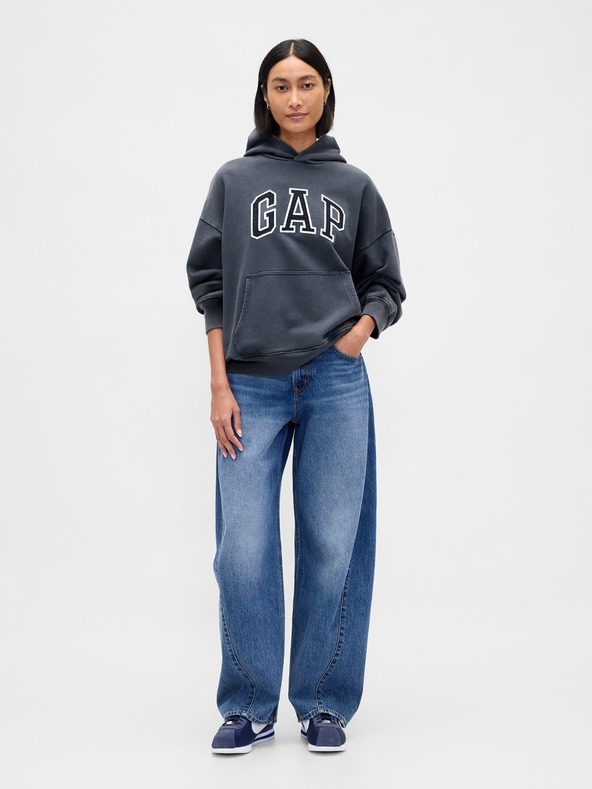 GAP Oversize kapucnis pulóver Logo Heavyweight unisex GAP