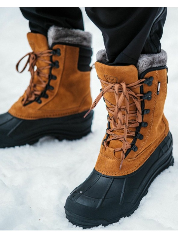 Kilpi Magas, bélelt, vízálló cipő Kilpi ANTARTIC HIGH WP-U Barna