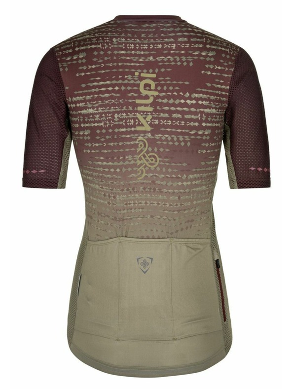 Kilpi Khaki és bor női Kilpi RITAEL-W kerékpáros mez