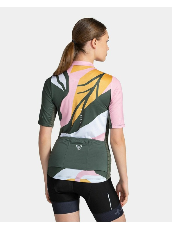 Kilpi Zöld és rózsaszín női cipzáras sportpóló Kilpi RITAEL