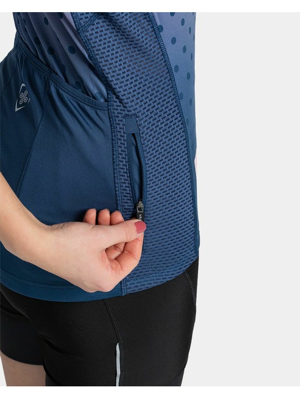 Kilpi Kék és rózsaszín női sportpóló cipzárral Kilpi RITAEL