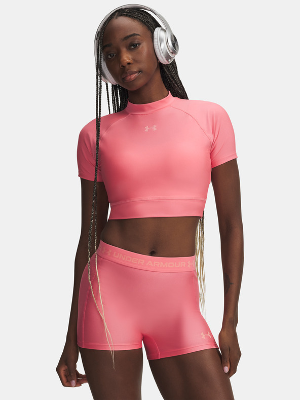 Under Armour Női póló Under Armour HeatGear Crop Mock SS